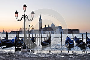 View on San Georgio Maggiore. Venice. San Zaccaria.