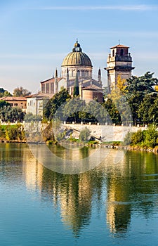 View of San Giorgio in Braida church