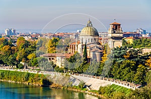 View of San Giorgio in Braida church