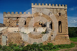 View of San Giorgio well or Sa Macchina Beccia