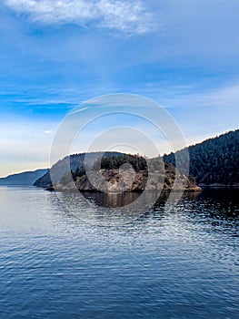 View of the San Juan Islands in Washington