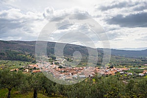 View of San Mart{in de Trevejo in Caceres, Spain photo