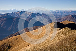 View from San Primo, Lombardy, Italia