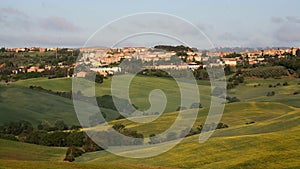 View on San Quirico d'Orcia