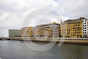 View of the San Sebastian River in Spain