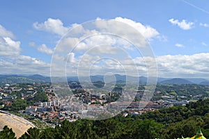 View of San Sebastin located in the mountainous Spanish region of the Basque Country