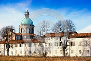 A view of the Sanctuary of Caravaggio photo