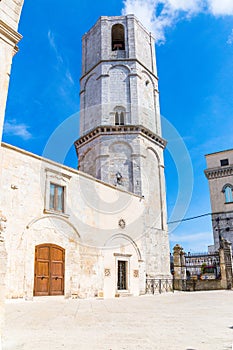 View of Sanctuary at Monte Sant`Angelo in apulia, Italy.