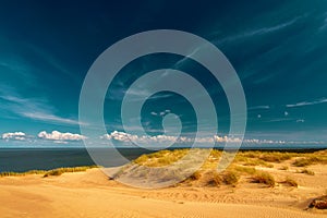 A view of the sand dunes at Nida, Lithuania.