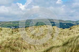 View from the sanddunes at Ynyslas beach