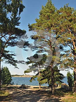 View from Sandhamn island, Stockholm Archipelago, Sweden photo