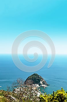 View of Sant Angelo, Ischia island Italy