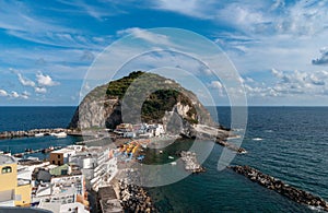 View of Sant`Angelo in Ischia island, Italy