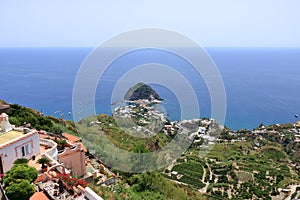 A view of Sant Angelo in Ischia island in Italy