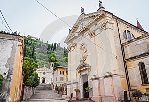 View of Sant\'Antonio Abate Church in Marostica, Vicenza, Veneto, Italy, Europe photo