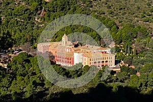 View of the Santa Eulalia monastery in the Sierra Espuna in Murcia photo