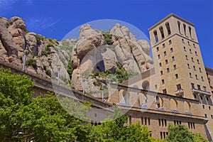 Santa Maria de Montserrat Monastery in Catalonia, Spain