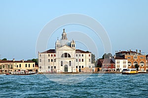 The view of Santa Maria della Presentazione Le Zitelle church  on Giudecca island photo