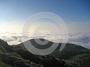 View from Santa Monica Conservancy with Marine Layer