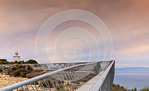 view of the Santa Pola Lighthouse and Viewpoint Walkway in Alicante Province
