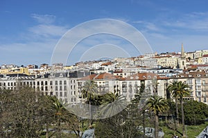 View of the Santander Bay in Spain. Cantabrian Sea north of the Iberian Peninsula