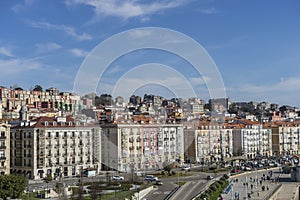 View of the Santander Bay in Spain. Cantabrian Sea north of the Iberian Peninsula