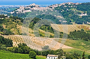 View of Santarcangelo di Romagna. Emilia-Romagna. Italy.