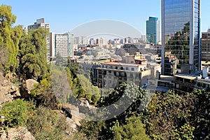 View of Santiago from Cerro Santa LucÃ­a