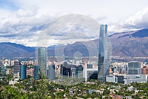 A view of Santiago Chile photo