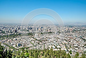 View on Santiago de Chile