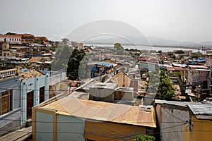 View of Santiago de Cuba and its bay from the Balcon de Velazquez