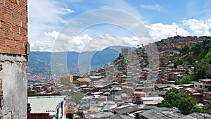 View of Santo Domingo neighborhood, Medellin, Colombia