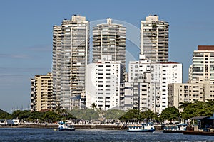 View of Santos city, Sao Paulo state Brazil