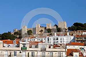 View of the Sao Jorge Castle photo