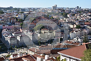 View from Sao Jorge Castle in Lisbon, Portugal