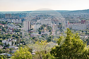 View of Saratov, Russia from Sokolovaya Mountain - southwesterly direction