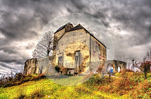 View of Sargans Castle in Switzerland