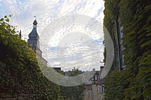 View of Sarlat la Caneda with a wonderful sky