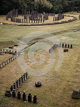 The view of Sarmizegetuza Regia, fortress in Dacia