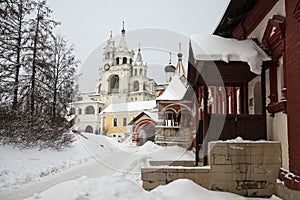 View of The Savvino-Storozhevsky Monastery in winter