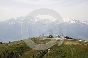 The view from Schmittenhohe mountain, Austria