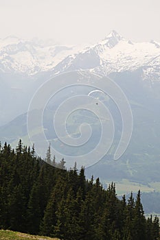 The view from Schmittenhohe mountain, Austria