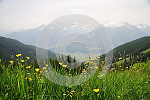 The view from Schmittenhohe mountain, Austria