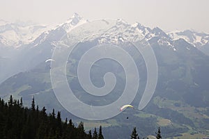 The view from Schmittenhohe mountain, Austria