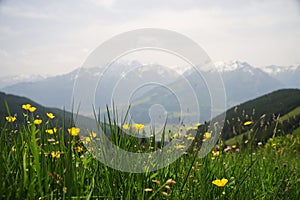 The view from Schmittenhohe mountain, Austria