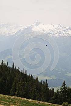 The view from Schmittenhohe mountain, Austria photo