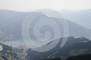 The view from Schmittenhohe mountain, Austria photo