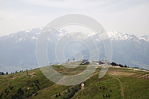 The view from Schmittenhohe mountain, Austria photo