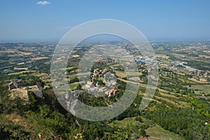 View from Scorticata medieval fortress, Italy