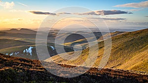 View into Scotland from the Pennine Way